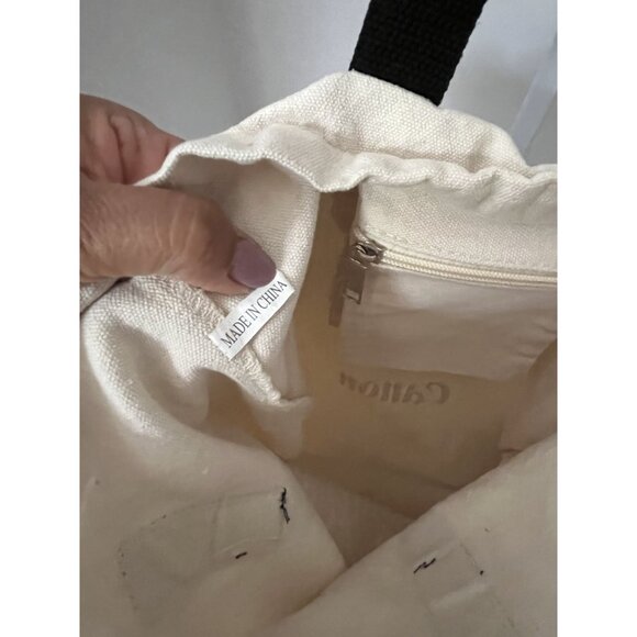 Vintage 30th Anniversary Canon Canvas Tote Bag With Camera Print 30 EOS System D - Picture 4 of 4